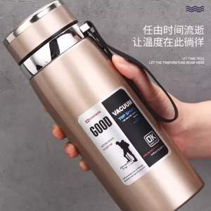 316 Stainless Steel Outdoor Car Portable Thermos Cup, Large Capacity 1000ml, Men's and Women's Business Tea Cup, 800
